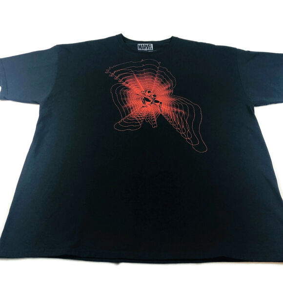Marvel Ant Man T-Shirt Men's Size 2XL Black with Red Graphics Short Sleeve - Picture 1 of 3